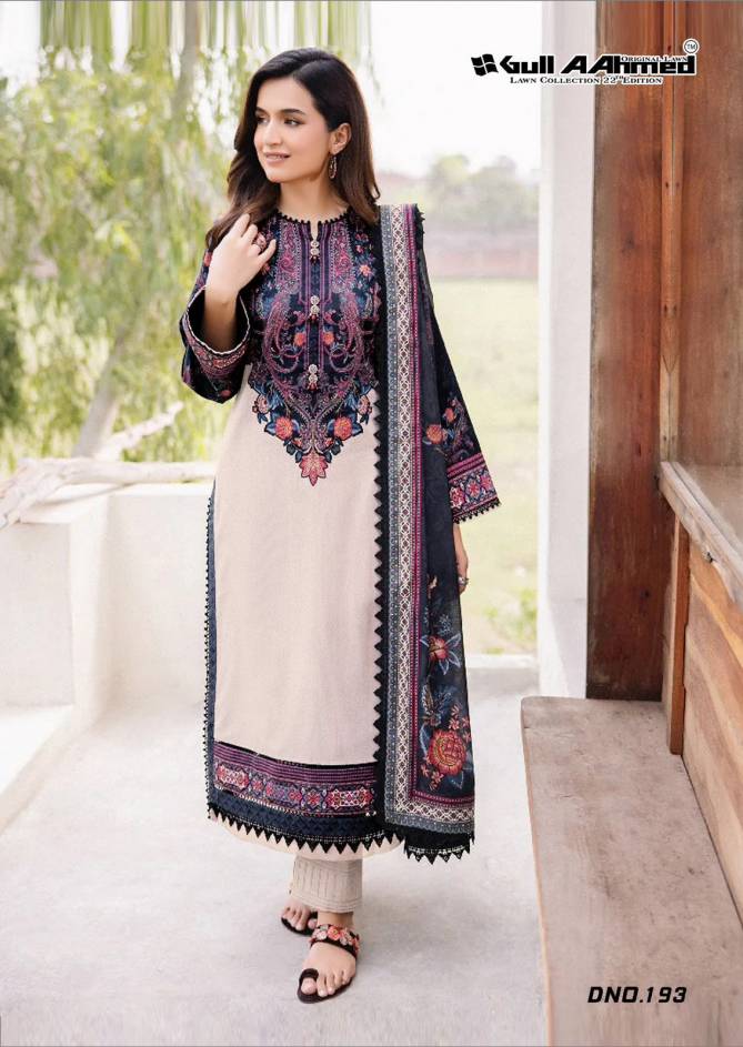 Lawn Vol 22 By Gull A Ahmed Lawn Cotton Printed Pakistani Dress Material Wholesale Shop In Surat
